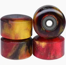 Apex Wheels - 77D Urethane - ABEC-9 Bearings - "Red Agate"