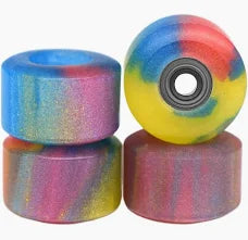 Apex Wheels - 77D Urethane - ABEC-9 Bearings - "Solar Druzy"