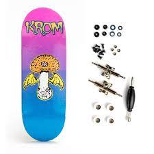 Bollie Fingerboard "Krom Kendama X Funeral French - Supposed to Rot" Set silver|white