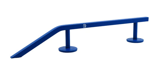 Fingerboard Rail with Pole Jam Entrance, 12.5" Long - Steel Construction - Cobalt Blue