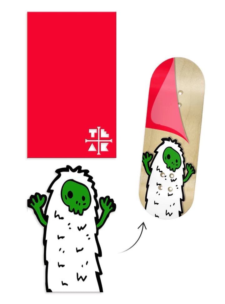 Limited Edition "Christmas Yeti" Deck Graphic Christmas Wrap (Transparent Background) - 35mm x 110mm