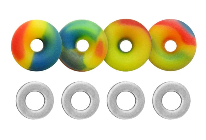 O-Ring Bushings Pro Duro Series - Multiple Durometers - Tie Dye Swirl - 71A