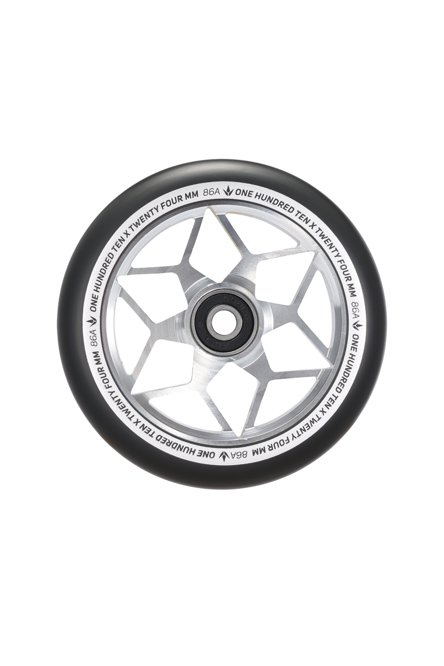 Envy - Diamond 110mm Wheels (Silver)