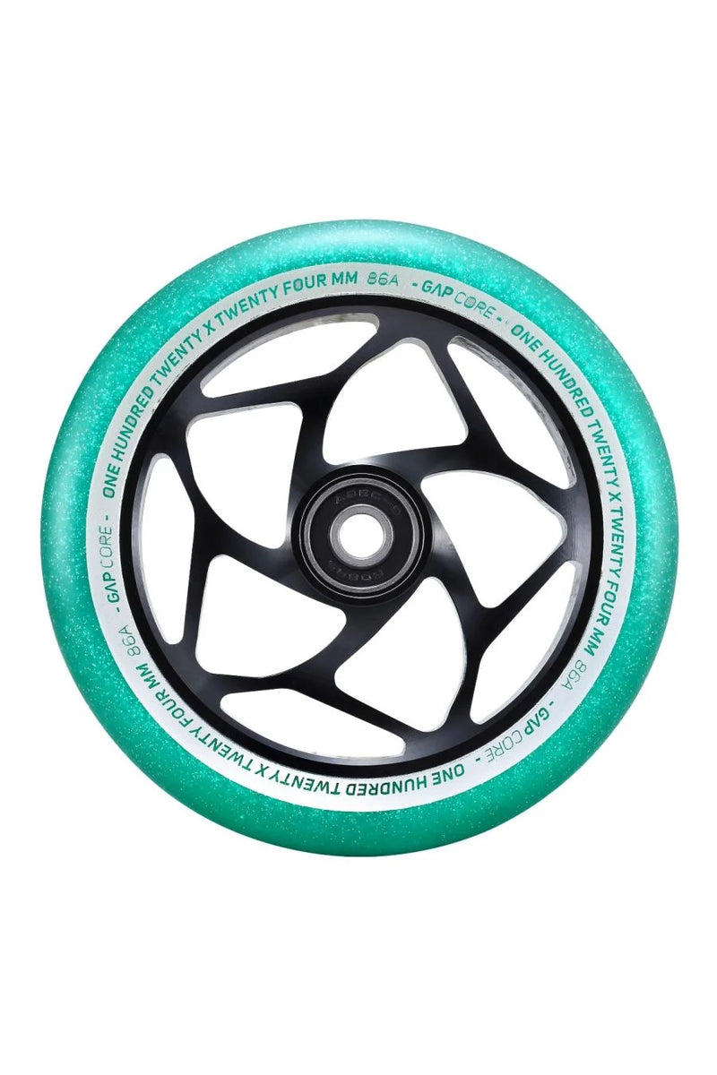 Envy - 120mm Gap Core Wheels (Black/Jade)